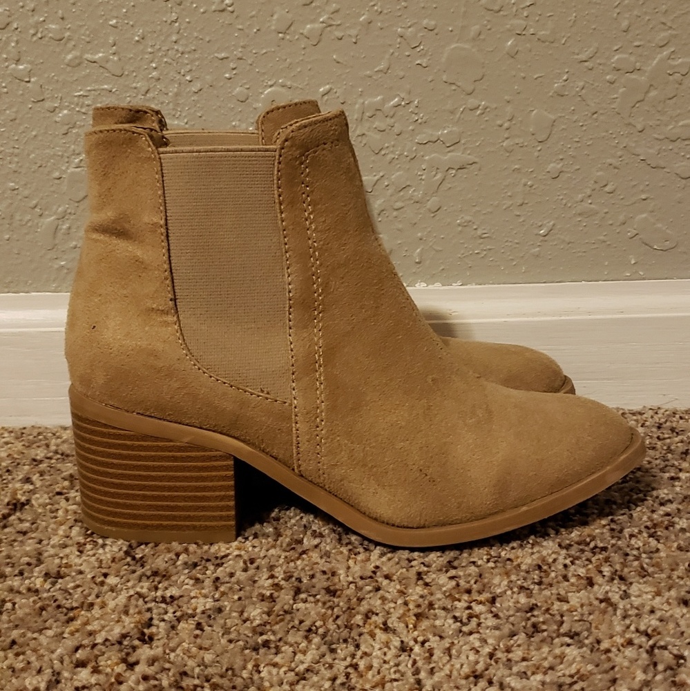 Taupe booties